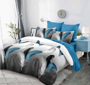 Lenjerie de pat FINET cu ELASTIC 180x200, 6 piese, cod produs H21-11652