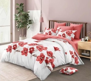 Lenjerie de pat FINET pentru 2 persoane, 6 piese , cod produs H21-12138