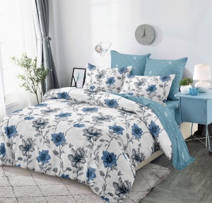 Lenjerie de pat FINET pentru 2 persoane, 6 piese, cod produs H21-6410