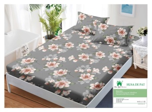 Cearsaf cu elastic Finet, 140x200cm + 2 fete de perna, cod produs H21-10327