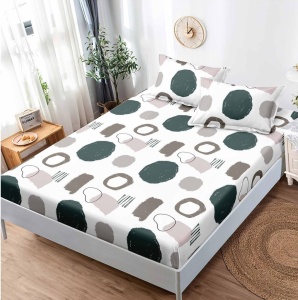 Cearsaf cu elastic Finet, 180x200cm + 2 fete de perna, cod produs H21-12016