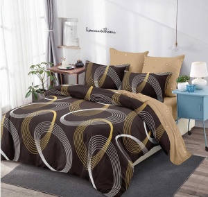 Lenjerie de pat FINET cu ELASTIC 180x200, 6 piese, cod produs H21-9789