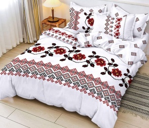 Lenjerie de pat FINET pentru 2 persoane, 6 piese , cod produs H21-10618