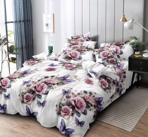 Lenjerie de pat FINET pentru 2 persoane, 6 piese , cod produs H21-12049