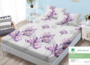Cearsaf cu Elastic Finet, 180x200cm + 2 fete de perna, cod produs H21-6728