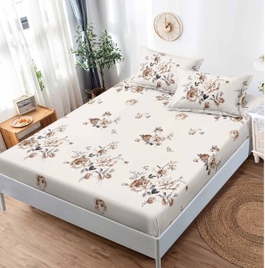 Cearsaf cu elastic Finet, 180x200cm + 2 fete de perna, cod produs H21-12012