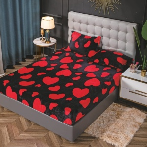Husa cu elastic Pufoasa COCOLINO, 180x200cm + 2 fete de perna, cod produs H21-10080