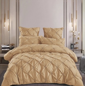 Lenjerie de pat cu pliuri FINET pentru 2 persoane, 6 piese , cod produs H21-8446