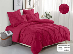 Lenjerie de pat cu pliuri FINET pentru 2 persoane, 6 piese , cod produs H21-757