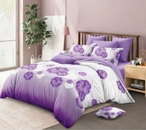 Lenjerie de pat FINET pentru 2 persoane, 6 piese , cod produs H21-12142