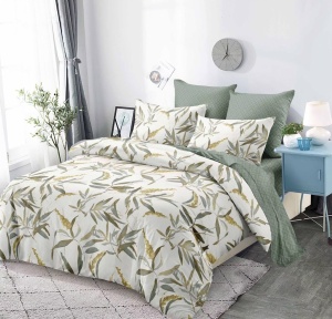 Lenjerie de pat FINET pentru 2 persoane, 6 piese, cod produs H21-6412