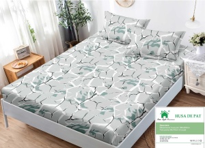 Cearsaf cu Elastic Finet, 180x200cm + 2 fete de perna, cod produs H21-6900