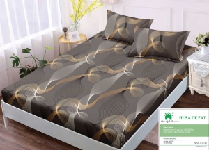 Cearsaf cu Elastic Finet, 180x200cm + 2 fete de perna, cod produs H21-8730