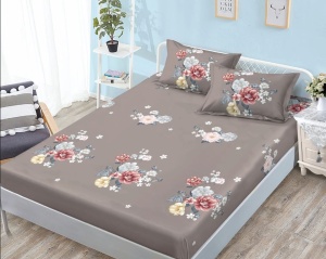Cearsaf cu elastic Finet, 180x200cm + 2 fete de perna, cod produs H21-10679