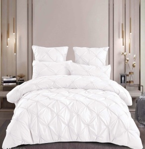 Lenjerie de pat cu pliuri FINET pentru 2 persoane, 6 piese , cod produs H21-8437