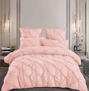 Lenjerie de pat cu pliuri FINET pentru 2 persoane, 6 piese , cod produs H21-8447