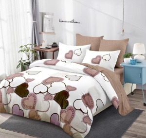 Lenjerie de pat FINET cu ELASTIC 180x200, 6 piese, cod produs H21-10194