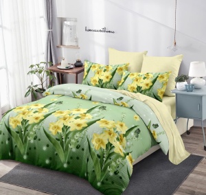 Lenjerie de pat FINET pentru 2 persoane, 6 piese, cod produs H21-11673