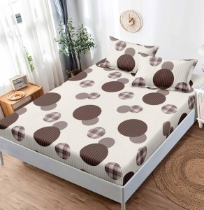 Cearsaf cu elastic Finet, 180x200cm + 2 fete de perna, cod produs H21-12017