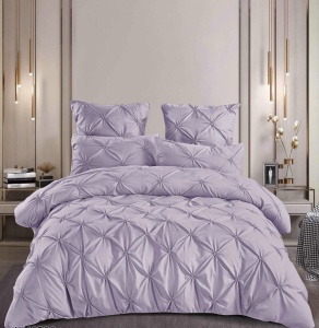 Lenjerie de pat cu pliuri FINET pentru 2 persoane, 6 piese , cod produs H21-8438