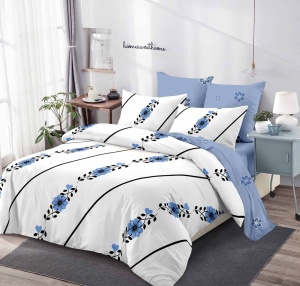 Lenjerie de pat din FINET pentru 2 persoane, 6 piese, cod produs H21-5949