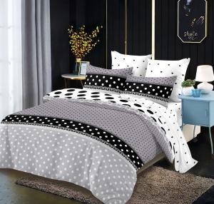 Lenjerie de pat FINET cu ELASTIC 180x200, 6 piese, cod produs H21-7344