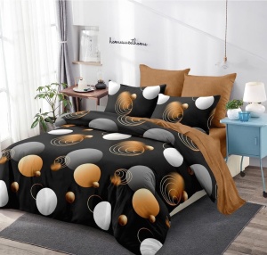 Lenjerie de pat FINET cu ELASTIC 180x200, 6 piese, cod produs H21-9780