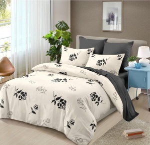 Lenjerie de pat FINET cu ELASTIC 180x200, 6 piese, cod produs H21-9790