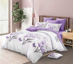 Lenjerie de pat FINET pentru 2 persoane, 6 piese , cod produs H21-10608