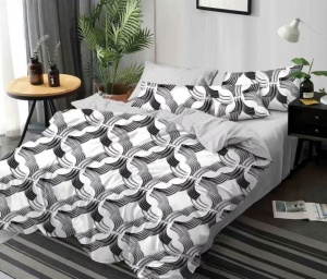 Lenjerie de pat FINET pentru 2 persoane, 6 piese , cod produs H21-10647