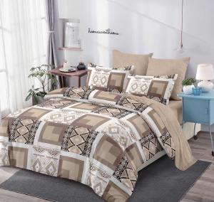 Lenjerie de pat FINET pentru 2 persoane, 6 piese, cod produs H21-10823