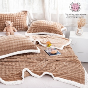 Patura Cocolino Pufoasa 200x230cm + 2 fete de Perna, cod produs H21-10461
