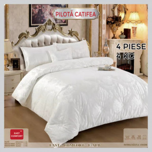 Set PILOTA Catifea + 3 fete de perna, pentru 2 persoane, cod produs H21-2749