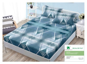 Cearsaf cu Elastic Finet, 180x200cm + 2 fete de perna, cod produs H21-12439