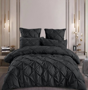 Lenjerie de pat cu pliuri FINET pentru 2 persoane, 6 piese , cod produs H21-8449