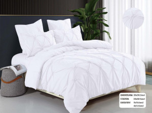 Lenjerie de pat cu pliuri FINET pentru 2 persoane, 6 piese , cod produs H21-754