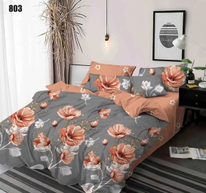 Lenjerie de pat din FINET pentru 2 persoane, 6 piese , cod produs H21-4455