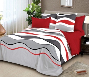 Lenjerie de pat FINET pentru 2 persoane, 6 piese , cod produs H21-10626