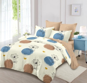 Lenjerie de pat FINET pentru 2 persoane, 6 piese, cod produs H21-6405