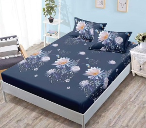 Cearsaf cu elastic Finet, 180x200cm + 2 fete de perna, cod produs H21-8691
