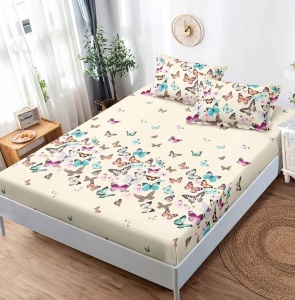 Cearsaf cu elastic Finet, 180x200cm + 2 fete de perna, cod produs H21-12010