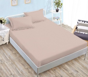 Cearsaf cu elastic tip Damasc, 180x200cm + 2 fete de perna, cod produs H21-12125