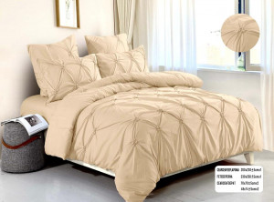 Lenjerie de pat cu pliuri FINET pentru 2 persoane, 6 piese , cod produs H21-753