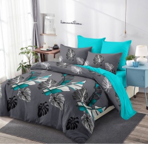 Lenjerie de pat FINET cu ELASTIC 180x200, 6 piese, cod produs H21-7346