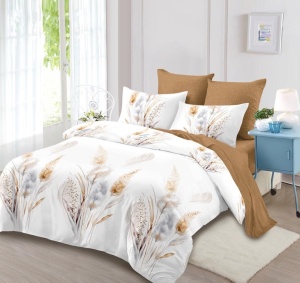 Lenjerie de pat FINET cu ELASTIC 180x200, 6 piese, cod produs H21-8009