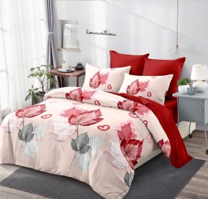 Lenjerie de pat FINET cu ELASTIC 180x200, 6 piese, cod produs H21-9784