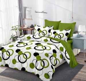 Lenjerie de pat FINET pentru 2 persoane, 6 piese, cod produs H21-11664