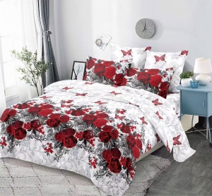 Lenjerie de pat FINET pentru 2 persoane, 6 piese , cod produs H21-12054