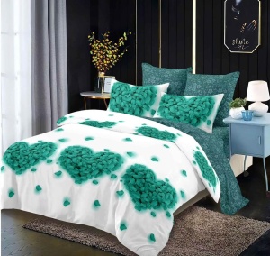 Lenjerie de pat FINET pentru 2 persoane, 6 piese, cod produs H21-6255