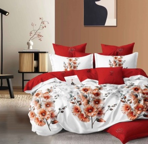 Lenjerie de pat FINET pentru 2 persoane, 6 piese , cod produs H21-6934